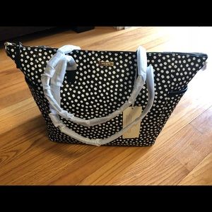 Kate Spade Black & White Polka Dot Diaper Bag NEW!